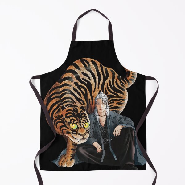 Item preview, Sansin and his tiger, god of the mountain. Korean mythology. designed and sold by SoHappyColors.