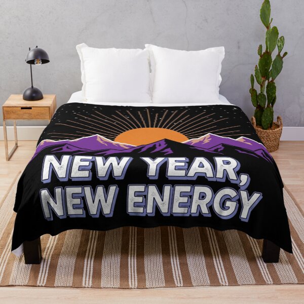 Item preview, New Year, New Energy – Sunrise Mountain Illustration designed and sold by Design_Your_Day.