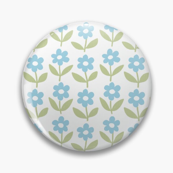 Item preview, Tiny daisy spring flowers pattern in blue and green designed and sold by Miss-Belle.