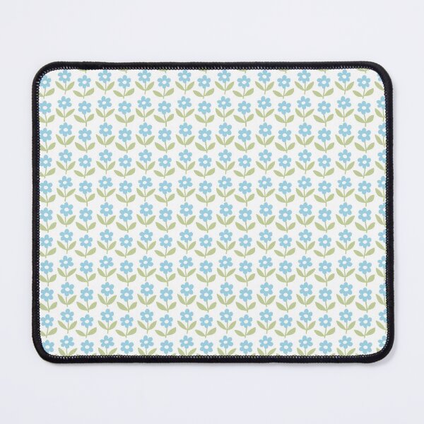 Item preview, Tiny daisy spring flowers pattern in blue and green designed and sold by Miss-Belle.