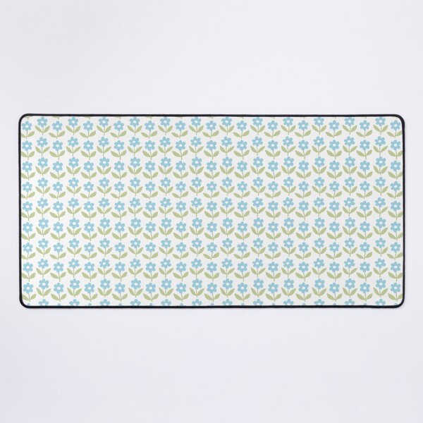 Item preview, Tiny daisy spring flowers pattern in blue and green designed and sold by Miss-Belle.