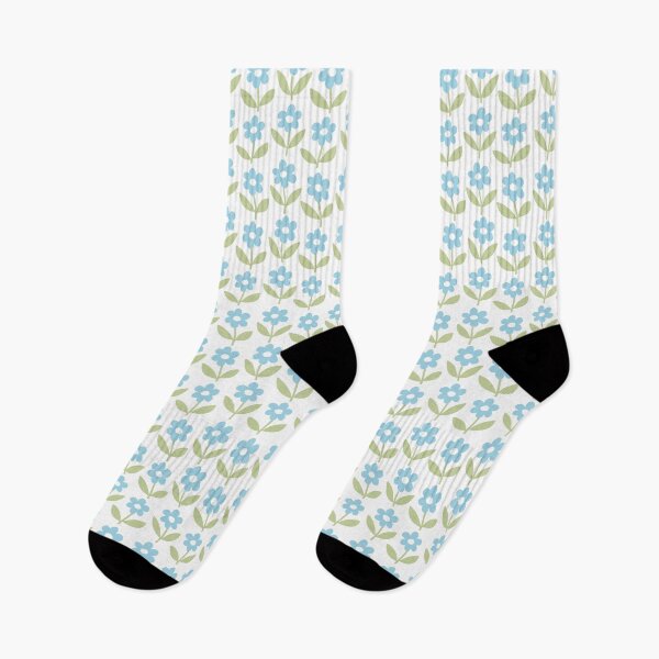 Item preview, Tiny daisy spring flowers pattern in blue and green designed and sold by Miss-Belle.