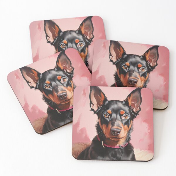 Item preview, Dog with pink collar portrait designed and sold by Mianku | Für das Leben.