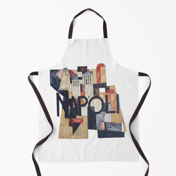Item preview, Napoli Bauhaus Art – Naples Italy Contemporary Geometric Poster, Modern Bauhaus Travel Illustration, Abstract City Wall Art designed and sold by OzzFrequency.