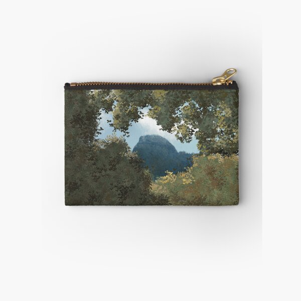 Item preview, Half Dome Through the Trees – Yosemite National Park Landscape Painting designed and sold by Katherine Hensel Art.