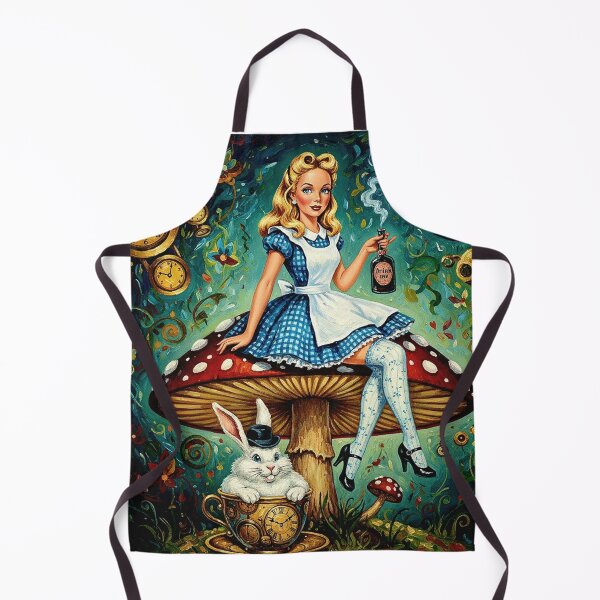 Item preview, Pop Surrealism Alice in Wonderland Art Print - Highly Detailed Neo-Folk Fantasy Painting designed and sold by Art's Diner.
