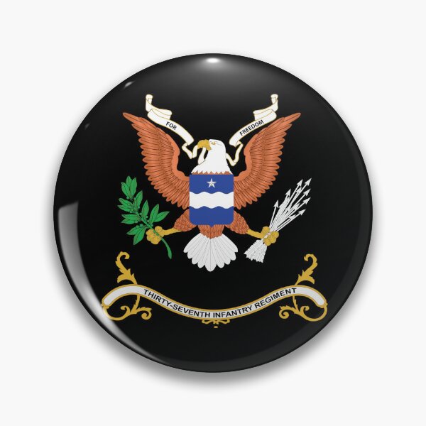 Item preview, Army - Regimental Colors - 37th Infantry Regiment  - FOR FREEDOM X 300 designed and sold by Military Insignia Products.