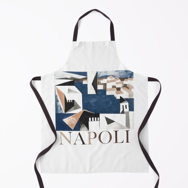 Item preview, Napoli Bauhaus Art – Naples Italy Contemporary Geometric Poster, Modern Bauhaus Travel Illustration, Abstract City Wall Art designed and sold by OzzFrequency.