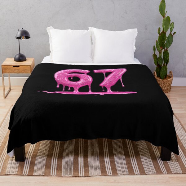 Item preview, 67 Drips Pink Number Birthday Celebration designed and sold by SofenArt.