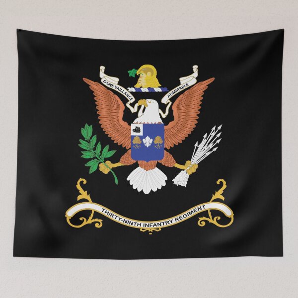 Item preview, Army - Regimental Colors - 39th Infantry Regiment  - DUNE VALLANCE ADMIRABLE X 300 designed and sold by Military Insignia Products.