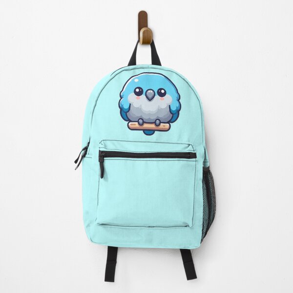 Item preview, Cute Blue Quaker Parrot - Kawaii Fluffy Borb designed and sold by GREENZ0NE.