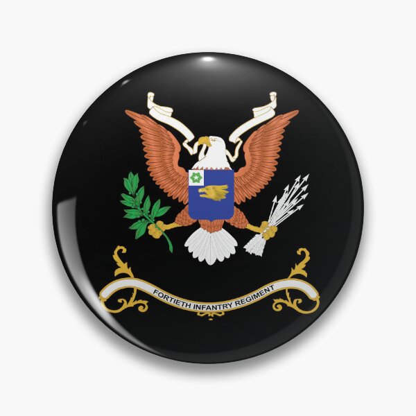 Item preview, Army - Regimental Colors - 40th Infantry Regiment - No Motto X 300 designed and sold by Military Insignia Products.