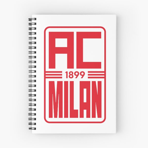 Artikelvorschau, AC Mailand 1899 Aufkleber mit minimalistischer Typografie – ROT entworfen und verkauft von Musabinho.