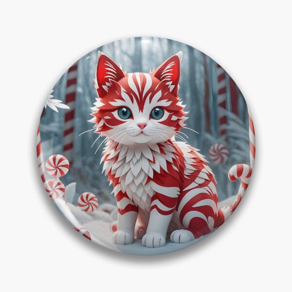 Item preview, Candy Cane Kitten Forest designed and sold by icyani2024.