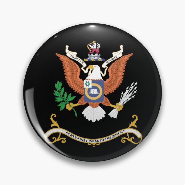 Item preview, Army - Regimental Colors - 41st Infantry Regiment  - STRAIGHT AND STALWART X 300 designed and sold by Military Insignia Products.