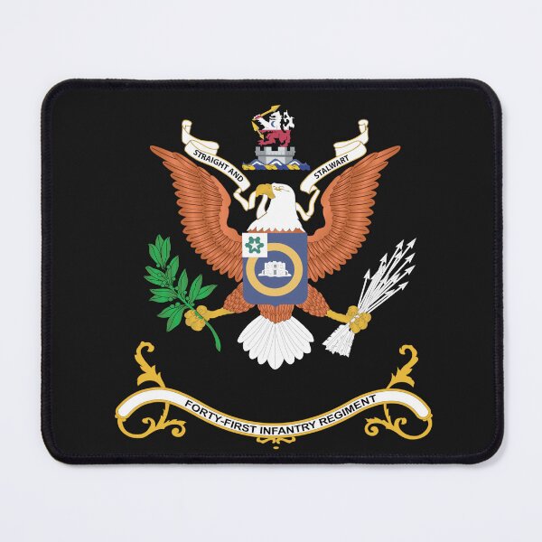 Item preview, Army - Regimental Colors - 41st Infantry Regiment  - STRAIGHT AND STALWART X 300 designed and sold by Military Insignia Products.