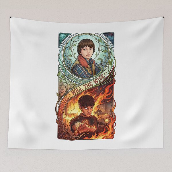 Item preview, TV Series Stranger Portrait –  Fire Evolution Characters Art  designed and sold by WallaceSilvaART.