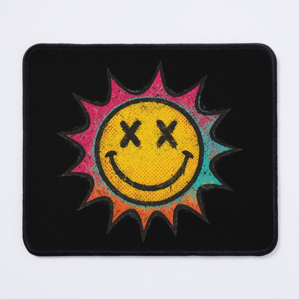 Item preview, Grunge Smiley Sun Face – Retro Punk Street Art Illustration designed and sold by AddictiveDesign.