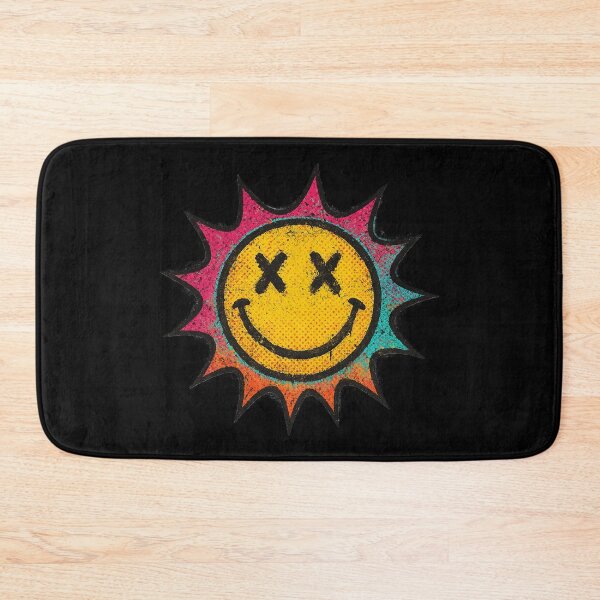 Item preview, Grunge Smiley Sun Face – Retro Punk Street Art Illustration designed and sold by AddictiveDesign.