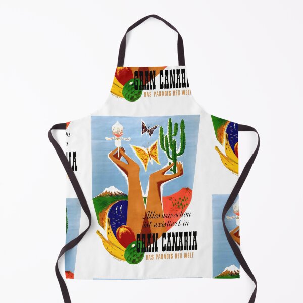 Item preview, Vintage Gran Canaria Travel Poster | Mid-Century Art | Exotic Nature & Scenic Landscapes | Paradise Getaway | Bold Colors designed and sold by artofuniverse.