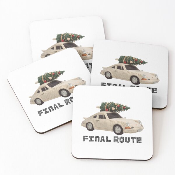 Item preview, Funny Christmas Road Trip Car – Final Route Home for the Holidays designed and sold by MiszungART.