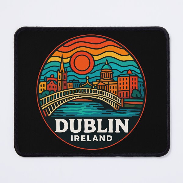 Item preview, Dublin Ireland Trippy Art Travel designed and sold by TomFrontierArt.