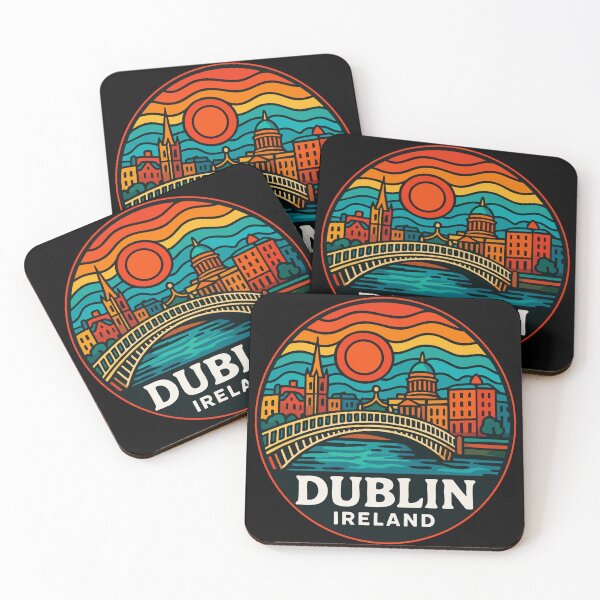Item preview, Dublin Ireland Trippy Art Travel designed and sold by TomFrontierArt.