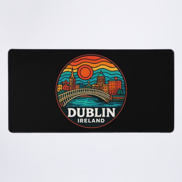 Item preview, Dublin Ireland Trippy Art Travel designed and sold by TomFrontierArt.