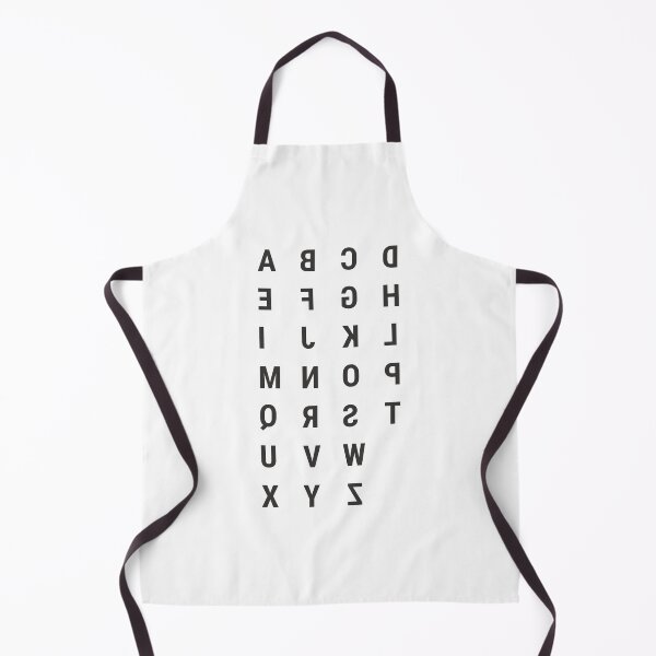 Item preview, English alphabets mirror letters designed and sold by Think4Prints.
