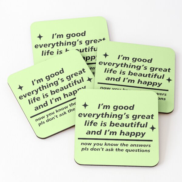 Item preview, Sarcastic remark – I'm fine, please no questions designed and sold by One Planet One Humanity.
