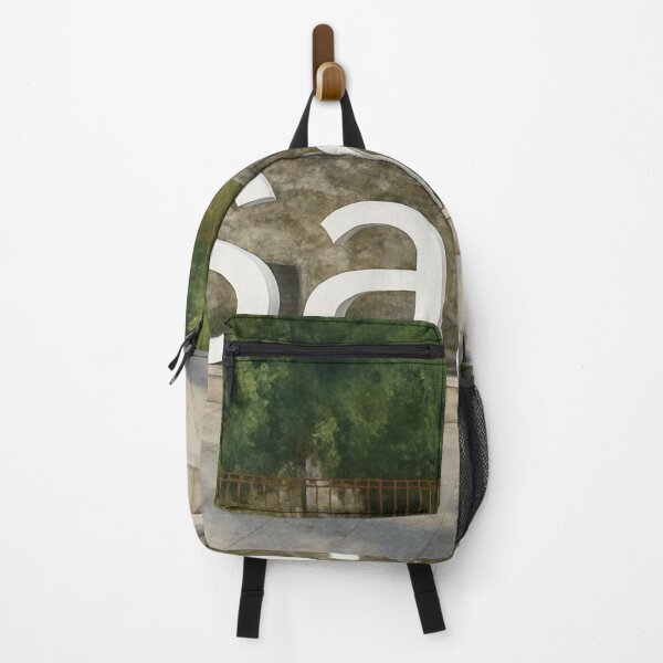 Item preview, Sarria in white letters – Realistic urban watercolor designed and sold by Miradas del Mundo.