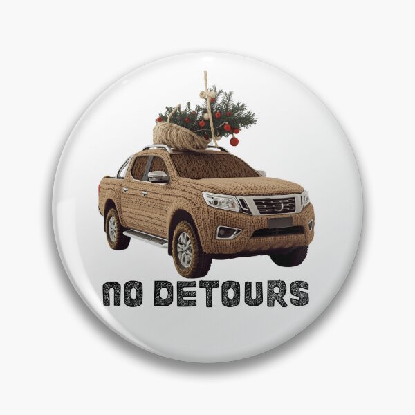 Item preview, Funny Christmas Travel Quote – No Detours Holiday Car Art designed and sold by MiszungART.