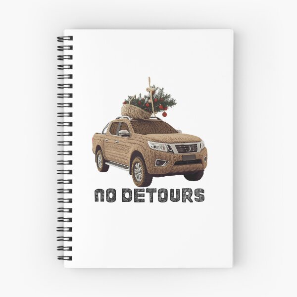 Item preview, Funny Christmas Travel Quote – No Detours Holiday Car Art designed and sold by MiszungART.