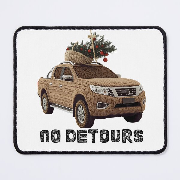 Item preview, Funny Christmas Travel Quote – No Detours Holiday Car Art designed and sold by MiszungART.