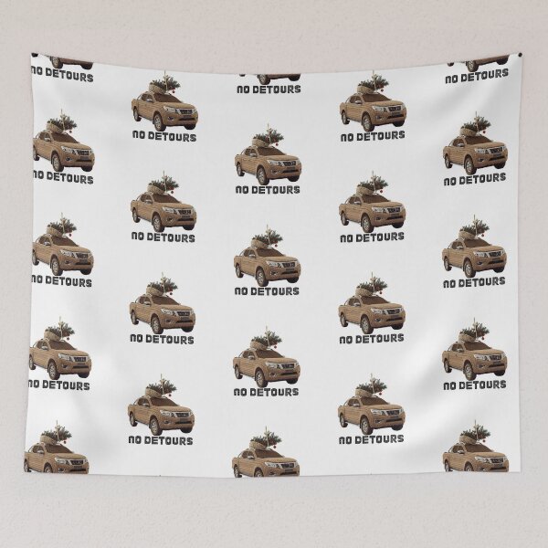 Item preview, Funny Christmas Travel Quote – No Detours Holiday Car Art designed and sold by MiszungART.