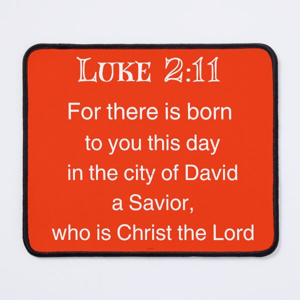 Item preview, Luke 2:11 Christmas Scripture Verse designed and sold by psalm23heals.