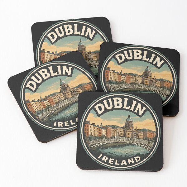 Item preview, Dublin Ireland Vintage Travel designed and sold by TomFrontierArt.