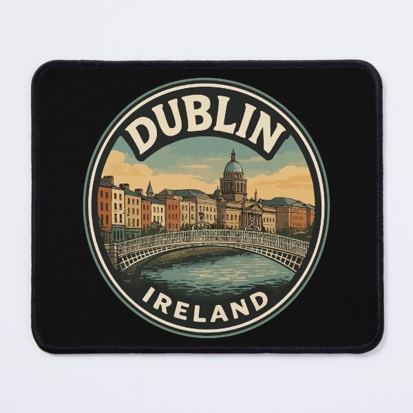 Item preview, Dublin Ireland Vintage Travel designed and sold by TomFrontierArt.