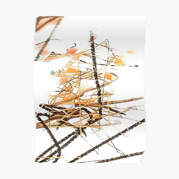 Brown Abstract Poster