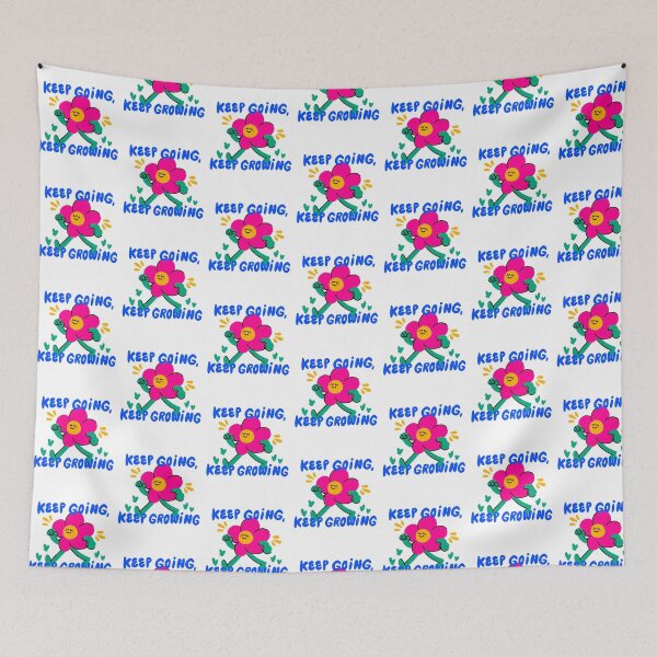 Item preview, Keep Going, Keep Growing – Positive Flower Art designed and sold by velvetskyco.