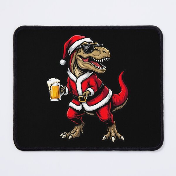 Item preview, Cool T-Rex Santa Beer Christmas Dinosaur designed and sold by k3rstman1.