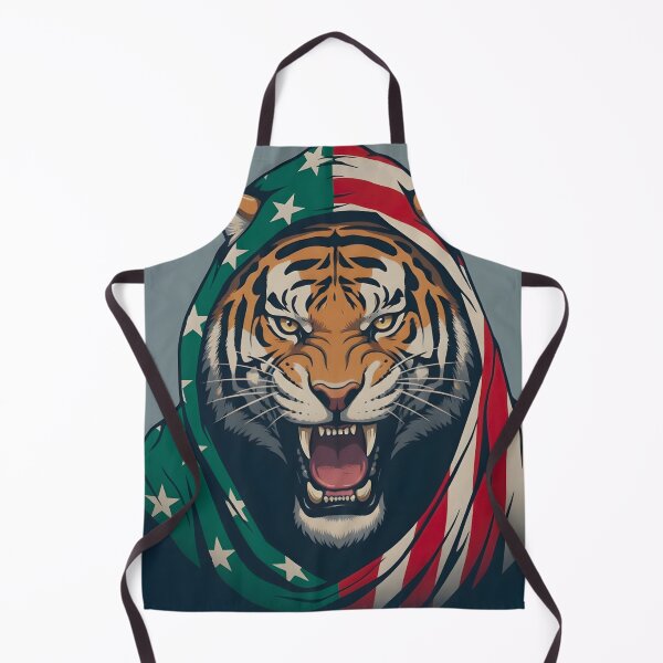 Item preview, A TIGER WITH A PATRIOTIC FLAG designed and sold by infinitearte.