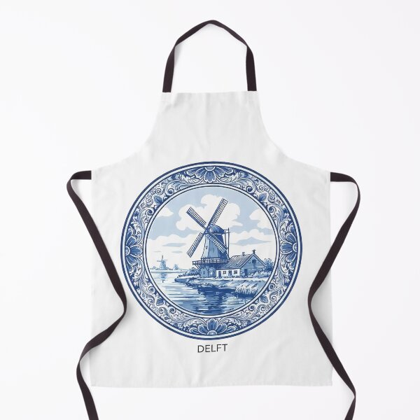 Item preview, Delft Blue Windmill Dutch Landscape designed and sold by k3rstman1.