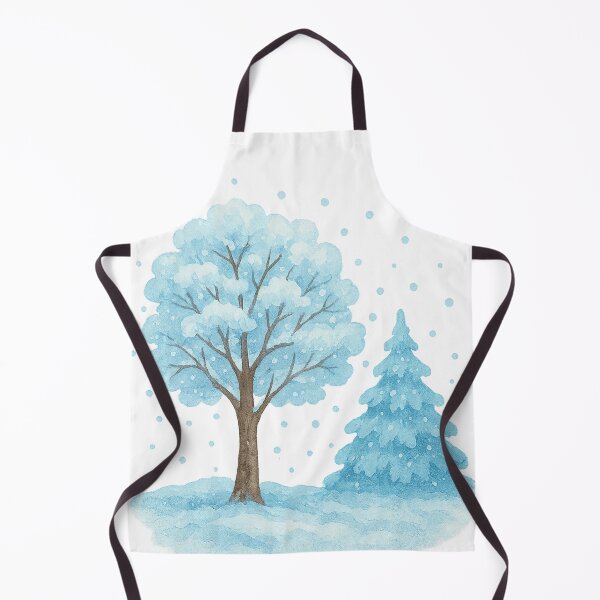Item preview, Peaceful Winter Trees in Snow – Minimal Winter Landscape Illustration designed and sold by B-M-Store.