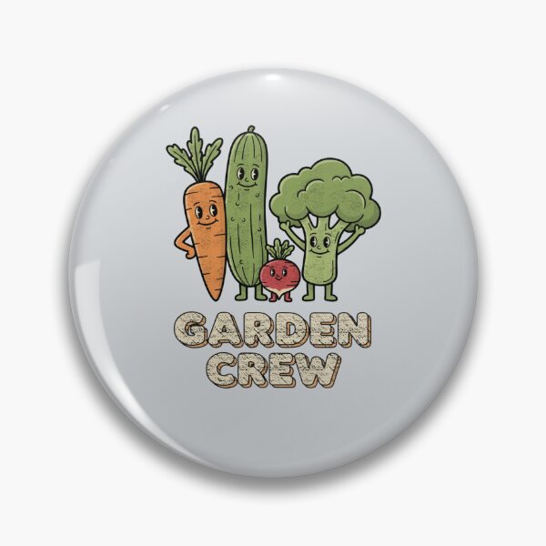 Item preview, Vintage Garden Crew Vegetable Characters Retro Gardening designed and sold by FreshVibe Prints.