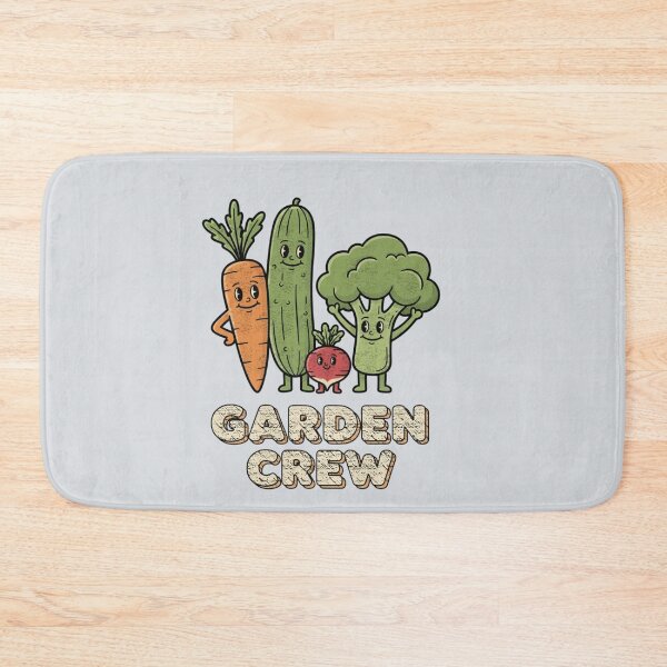 Item preview, Vintage Garden Crew Vegetable Characters Retro Gardening designed and sold by FreshVibe Prints.
