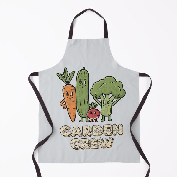 Item preview, Vintage Garden Crew Vegetable Characters Retro Gardening designed and sold by FreshVibe Prints.