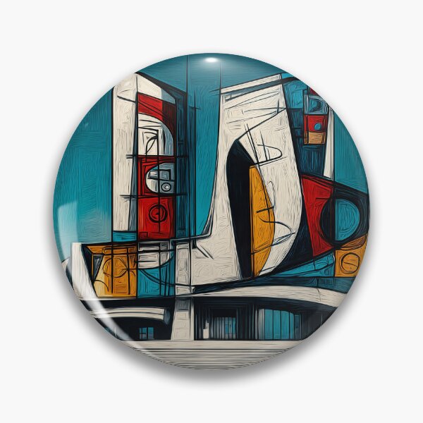 Item preview, Shape the Future with a Bold Geometric Building in Modern Abstract Architectural Structure designed and sold by OlfactoART Studio.