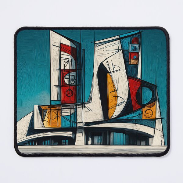 Item preview, Shape the Future with a Bold Geometric Building in Modern Abstract Architectural Structure designed and sold by OlfactoART Studio.