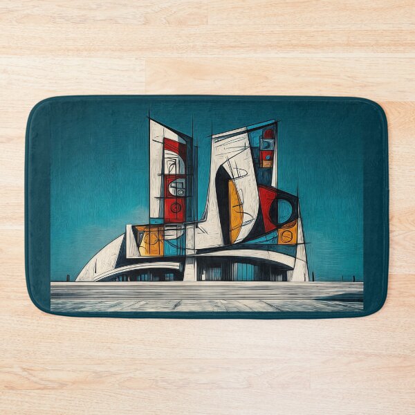 Item preview, Shape the Future with a Bold Geometric Building in Modern Abstract Architectural Structure designed and sold by OlfactoART Studio.